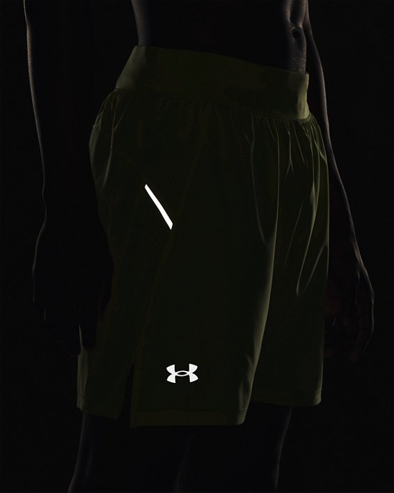 Shorts de 18 cm UA Launch Elite para hombre, Yellow, pdpMainDesktop image number 4